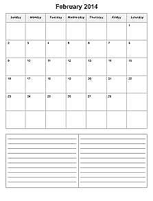 Free 2010 Monthly Calendar Template Word