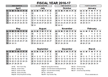 fiscal year calendar template