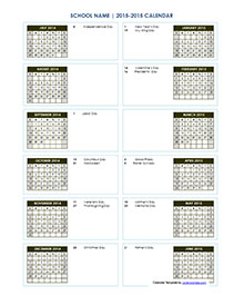 Academic Calendar Template 2018-19 from www.calendarlabs.com