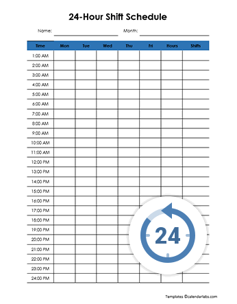 Shift Schedule Template