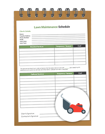 Lawn Maintenance Schedule Template