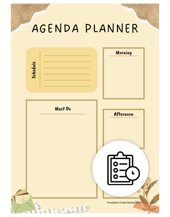 Agenda Planner Templates