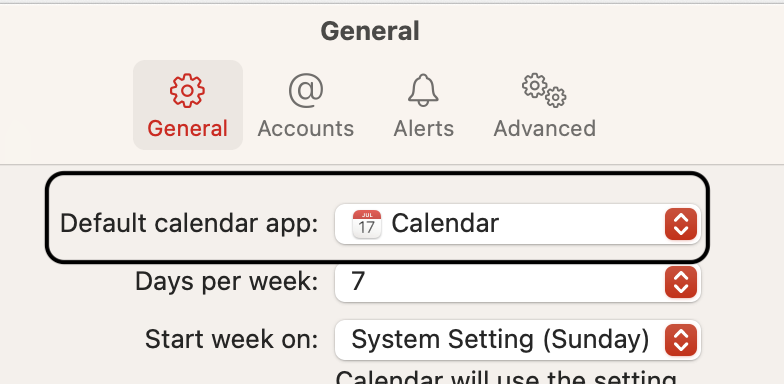 Apple Default Calendar App