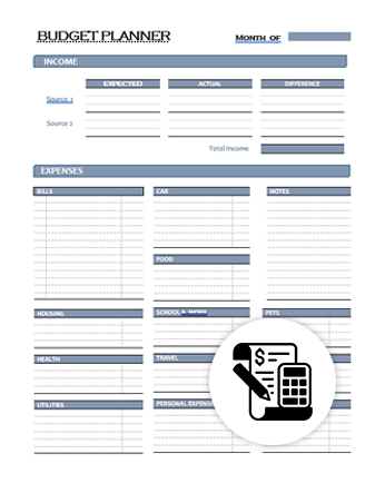 Budget planner templates