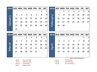 Customize Excel Calendar