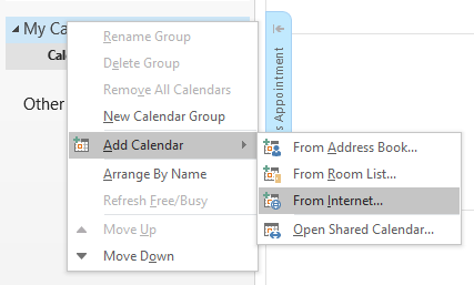 Add Outlook from internet