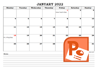 2023 PowerPoint Calendar