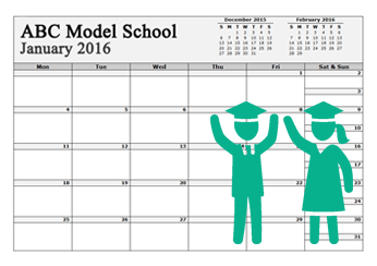 2023 School Calendar with us holidays