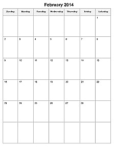 1 Month Calendar Template from www.calendarlabs.com