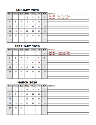 Customize Word Calendar