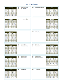 downloadable printable calendar 2015