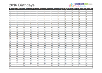 Daily Calendar Template 2016 - FREE DOWNLOAD