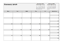 Blank Calendar 2017 Template - Free Printable Blank ...