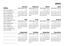2016 calendar templates download 2016 monthly yearly templates