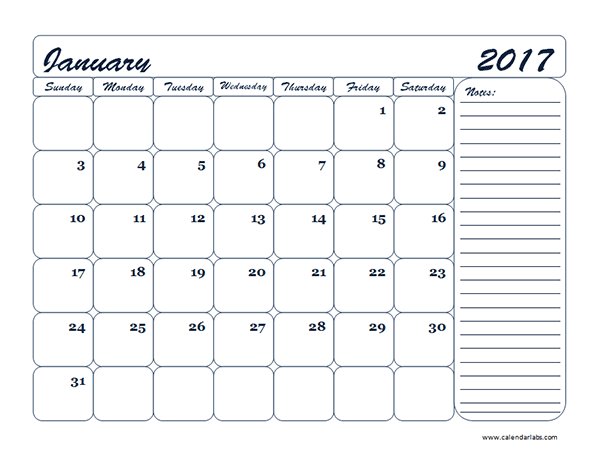 Microsoft Word Monthly Calendar Template 2017 from www.calendarlabs.com