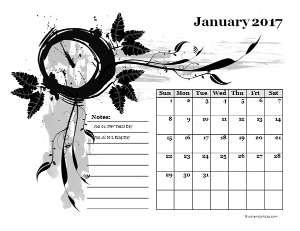 templates for calendars