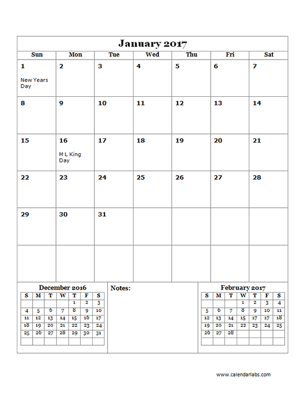 17 Calendar Template Large Boxes Free Printable Templates