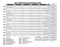 2017 Fiscal Year Calendar