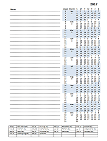 2017 Yearly Project Planning Template