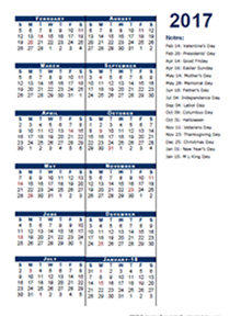 2017 Fiscal Period Calendar 4-4-5