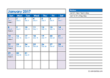 2017 Julian Date Calendar