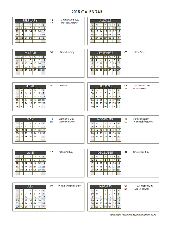 2018 Accounting Close Calendar 4-4-5