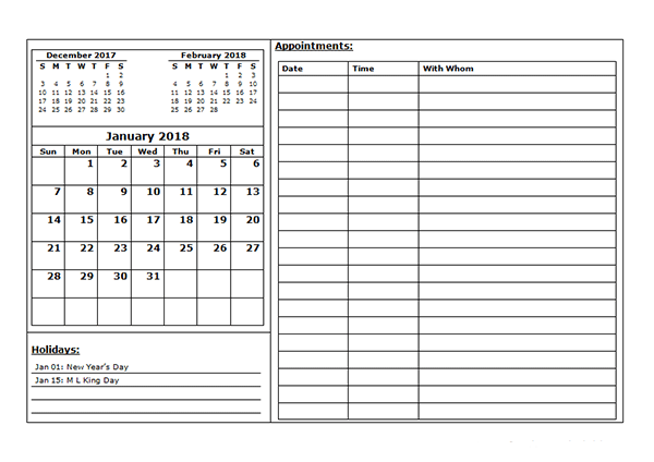 Monthly Scheduling Calendar Template from www.calendarlabs.com