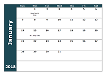 calendar template 2018 microsoft word