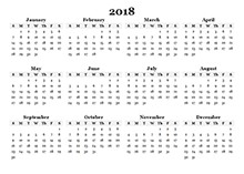 blank printable calendar 2018