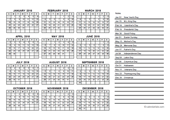 free 2018 pdf calendar templates download print 2018 calendar pdf