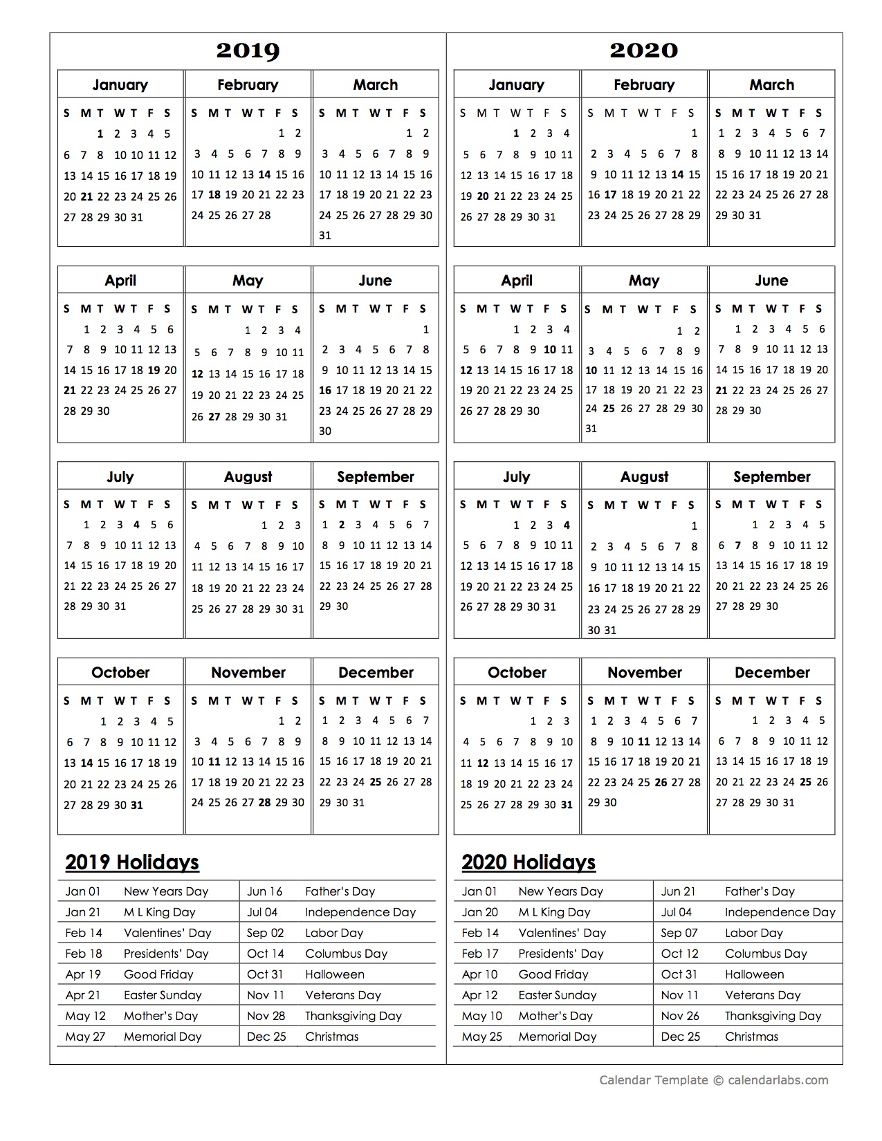 Calendarlabs Printable Calendar Calendar Templates