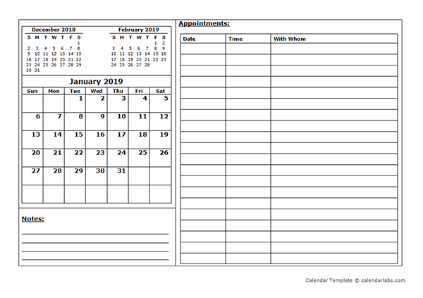 Appointment Book Template from www.calendarlabs.com