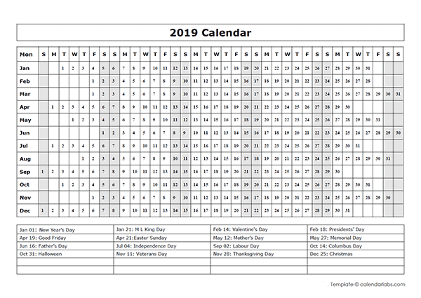 2019-calendar-amazonaws