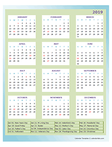 free 2019 yearly calendar download printable annual calendar templates calendar design templates
