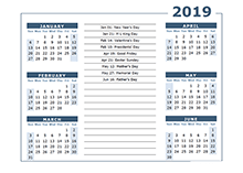 free 2019 yearly calendar download printable annual calendar templates printable 12 month calendar on one page