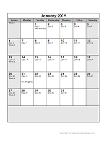 Julian Date Chart