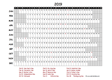 printable 2019 south africa calendar templates with holidays