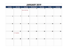 2019 calendar Singapore spreadsheet template