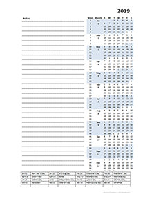 2019 Yearly Project Planning Template