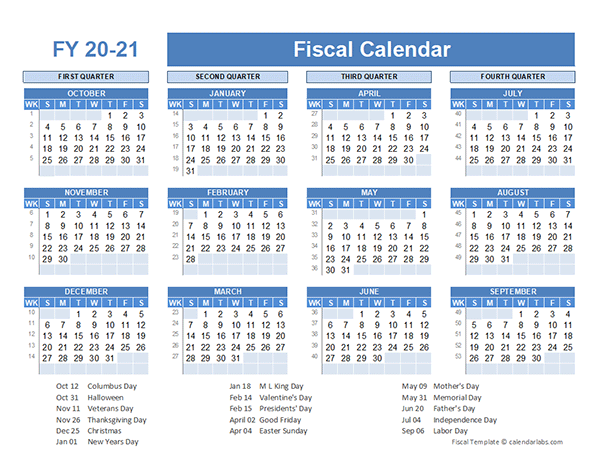 Fiscal Planner Template 2020