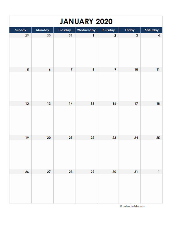 2020 Pakistan Monthly Excel Calendar