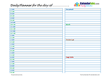 2020 Family Daily Planner