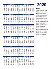 2020 Fiscal Period Calendar 4-4-5