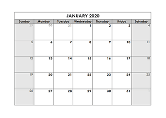 37+ Printable And Fillable Calendar 2020 Pics