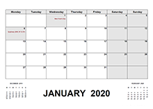 2020 Calendar with Germany Holidays PDF