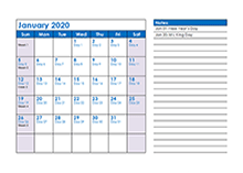 2020 monthly julian calendar03