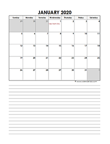 2020 excel monthly calendar 05