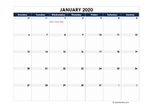 2020 Netherlands Calendar Spreadsheet Template