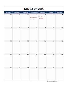 New Zealand calendar 2020 Public holidays