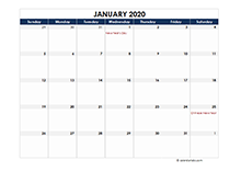 2020 calendar Philippines spreadsheet template